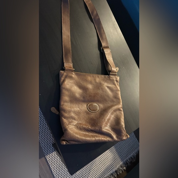 Roots Brown Genuine Leather Crossbody Bag - Picture 4 of 5